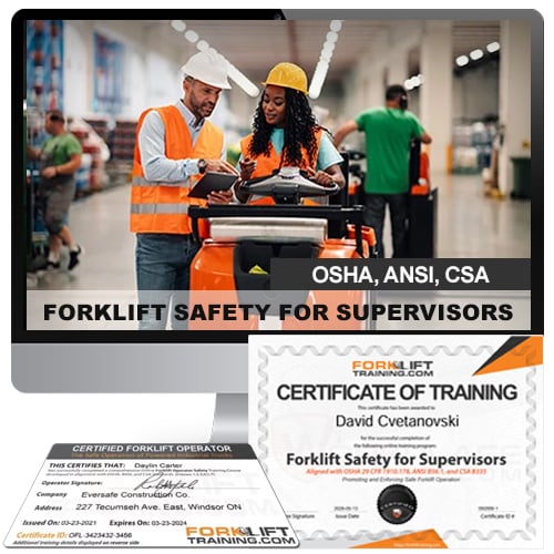 Forklift Safety for Supervisors