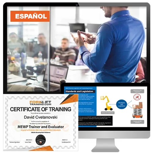 Spanish Aerial Lift Instructor Materials